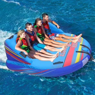 Small Batch Spot Inflatable Draging Water Game for 2-4 People Drop Sofa New Design Inflatable Drag Crazy Water Games