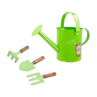 JASION Customized Luxury Modern Style Galvanized Steel Metal Watering Can Handle Durable Powder Coated 1.3L Capacity Kids Model