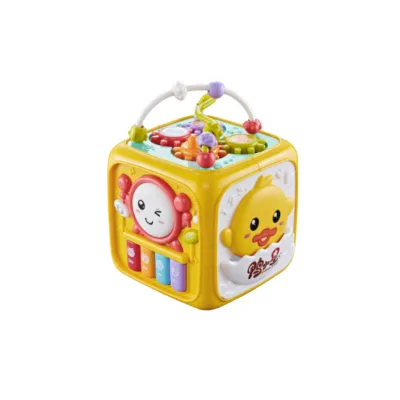 2023 Baby Multifunctional 6 Sides Montessori Cube Toy Busy Learners Motor Skills Activity Toys for 1 Year