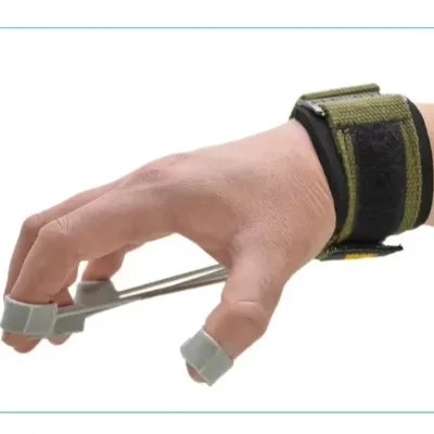 Portable Silicone Finger Expander & Wrist Strength Trainer Hand Gripper Gloves for Fitness Resistance Band Training