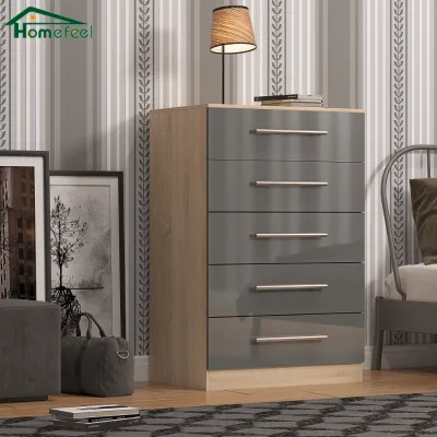 Modern Grey Bedroom Handles Dressers Home Hotel Hospital 5 Drawer Tall Living Room Tea Cabinet Storage High Cabinet