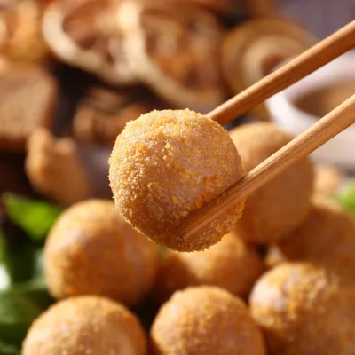 Wholesale Healthy Home Cooked Fried Taro Balls Sweet Taste Frozen Taro Balls in a Bag