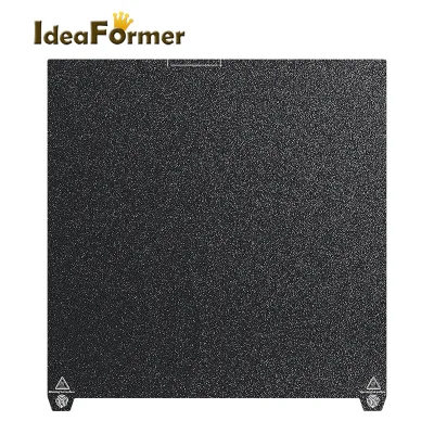 Ideaformer Creality K2 Plus Build Plate Dual-Sided Textured Black PEI Coating 370x370mm High Temp Resistant Spring Steel Sheet