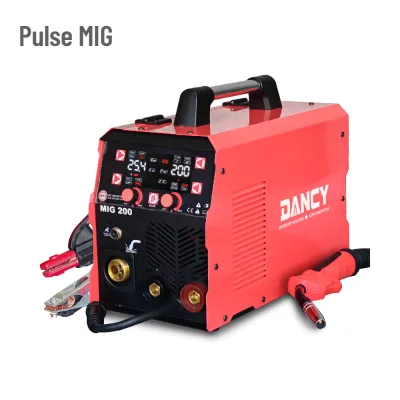 Dancy Portable 5-in-1 200A 1-Phase Aluminum Synergy Control Inverter Industrial Pulse Mig Welder MIG-200Pro Multi-Material