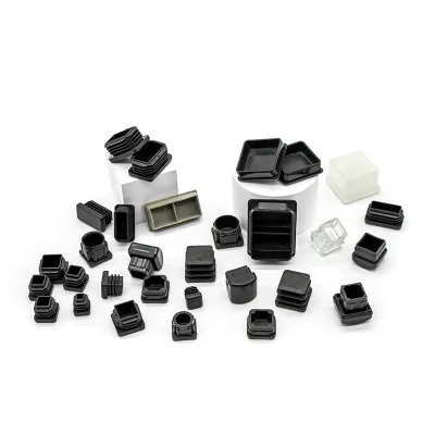 HYDERON Round Square Furniture Plastic Tube Insert Push Pull Plastic Cap Plug
