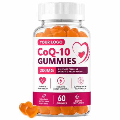 Sugar Free Vegan CoQ10 Gummies Ubiquinone Supplement Wellness OEM Heart Support Gummy Soft Candy