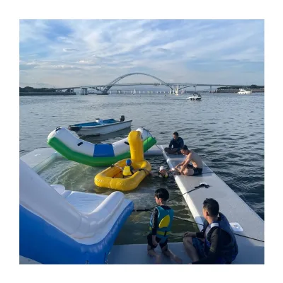 Custom New Water Obstacle Course 0.9mm Pvc Tarpaulin Inflatable Water Park
