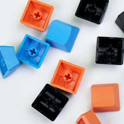 R3 Universal ABS Mechanical Keyboard with Multicolor Height Keycap Laser Screen Printing Non-Engraved Single Key for Gaming