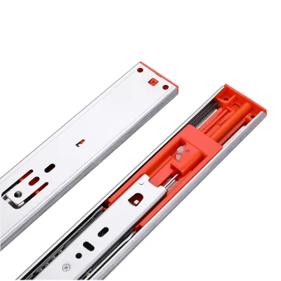 45mm 3 Fold Heavy Duty Kitchen Soft Close Rail Steel Hydraulic Telescopic Channel Drawer Slide