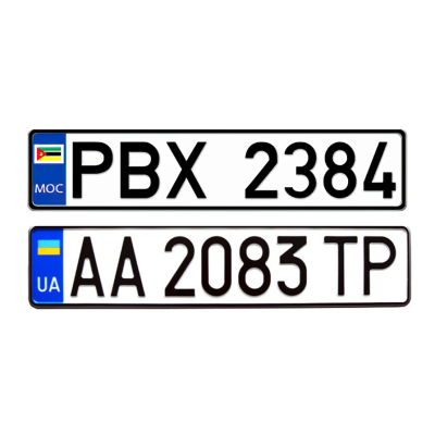 Car Number Plates Machine Custom Printing Mozambique Licence Number Plate