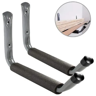 Custom Design Iron Large Arm Metal Garage Hooks With Foam Sleeve Warehouse Home Car Storage Hooks for Cabinet
