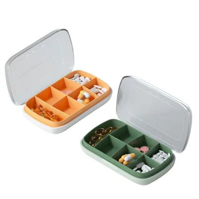 Factory Wholesale CEMHO Brand Portable Pill Cases Box Weekly Medicine Box Travel Mini ABS Waterproof 7 Days Available Daily Box