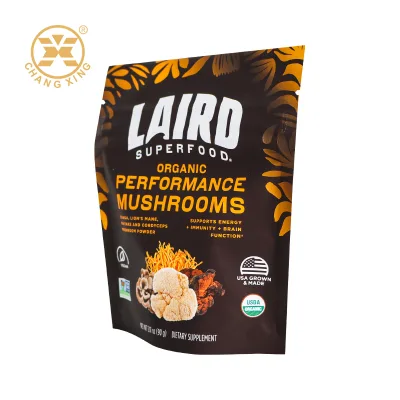 Powder Stand up Pouch Bag-Food Grade Smell Proof Gravure Printing Custom Logo LDPE/PE & BOPP Material