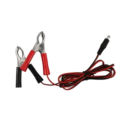 Battery Clip to DC Male Plug Power Cable 12V 24V Alligator Clamp Lead for LED Strip CCTV Router Solar Panel Testing