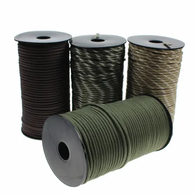Outdoor 4 mm 7 Core 100meters Paracord Rope 4mm Outdoor Polyester Parachute Cord Camping Survival Umbrella Tent Bundle