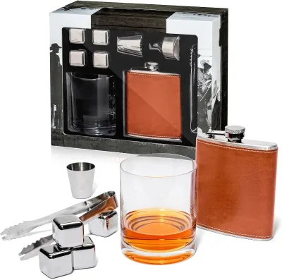 Complete Christmas Whiskey Experience Set | Custom Smoker, Glasses, Tools & Holiday Packaging, OEM Welcome Christmas Gift