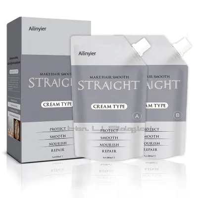 OEM Hair Straightening Cream with Argan Oil Advanced Keratin Straightening Treatment with Long-Lasting Straight Hair Formula