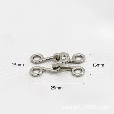 Small Collar Hook for Skirt Fur Coat Trouser Factory Direct Anti-Light Invisible Wind Buckle Small Brass Accessory Direct Supply