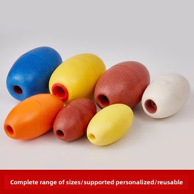 SF-20 PVC Foam Fishing Net Float 75mmx130mm Commercial Trawl Gill Net Buoy Surface Marker Customizable OEM Wholesale