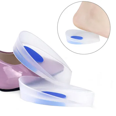Factory Customized Shock Absorption Heel Gel Cushion Insoles for Shoes Height Increasing Insoles