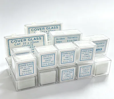 7201 Laboratory Sail Brand 18x18 20x20 22x22 24x24 24x50 24x60 mm 0.13-0.17mm Thick Chemical Resistant Microscope Slide
