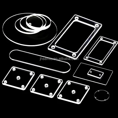 CNC Machined Transparent Optical Glass Large Quartz Plate with High Temperature Resistance