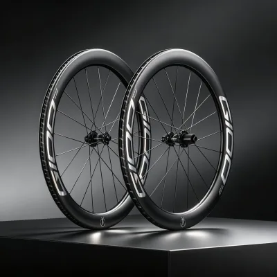 RAYMAX Carbon Fiber Clincher Wheel Set for Road Bicycles Disc Brake 16-22h Spokes 50mm 700C
