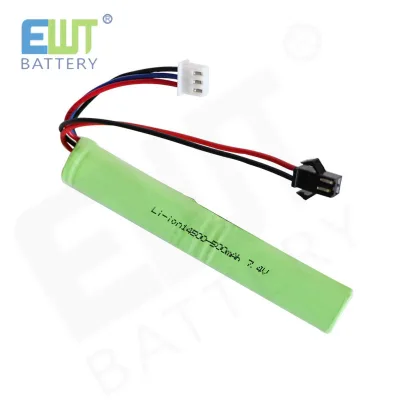 For ION14500 Mini Rechargeable Solid State LiCoO2 7.4V 500mAh 4-Cell Battery Pack | 1500 Cycles -20~60 Operation LED