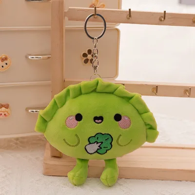 New Soft and Cute Dumpling Pillow Plush Toy Creative Dumpling Doll Bag Pendant Couple Keychain