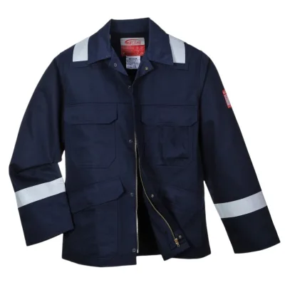For FR25 BIZFLAME Welding Clothing Safety High Reflective 100% Cotton Flame Retardant Anti-static Industrial Use Regular
