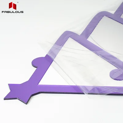Custom Flexible Unbreakable Acrylic Mirror FABULOUS Art Deco Design Irregular Shape Laser Cutting Waterproof Mildew Resistant