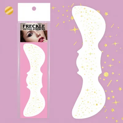 15Pcs Glitter Freckles Face TattooLong Lasting Heart Butterfly Face Glitter Tattoos for Concert Halloween