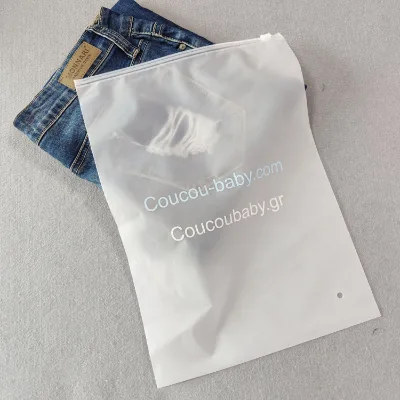 EVA Resealable Zipper Bag Durable Resealable Pouch for Garment Apparel Retail Packing EVA Translucent Zipper Bag