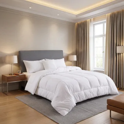 Luxury Hotel Bedding Duvet Fluffy Microfiber Fill Breathable Washable Soft King & Queen Size All-Season Insert