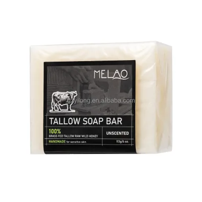 100% Grass-fed Grass Tallow Natural Deep Cleanse That Reduces Oil Control Soothe Skin Available Repair Barrier Beef Tallow Soap