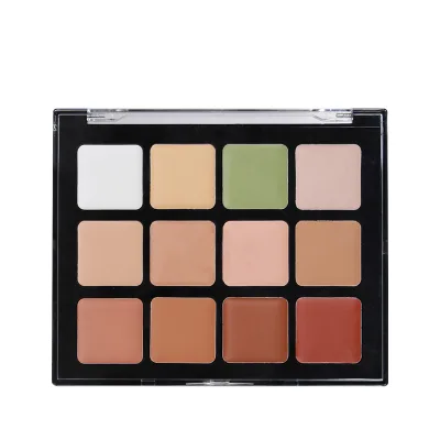 Private Label 12 Colors Concealer Palette Silky Creamy Touch Dual Effect Conceal Nourish Sweat Resistant