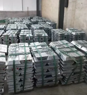 Wholesale 99.995% Zinc Ingots, High-content Galvanized Raw Material, Die-cast Zinc Alloy Ingots, One Piece for Retail