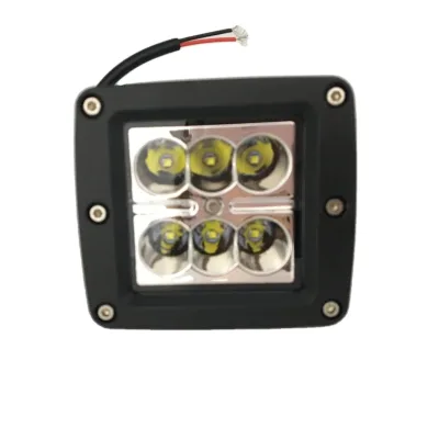 High Quality 3W X 6 Pcs Off Road Led Driving Lights Trucks 4x4 6000k Color Temperature Steel Alloy Material Flood Working Light