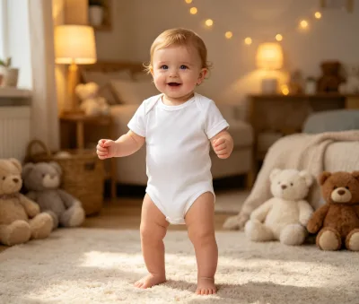 5pcs Customized Onesie Baby Clothes White 100% Organic Cotton Short Sleeve Baby Bodysuit Sets