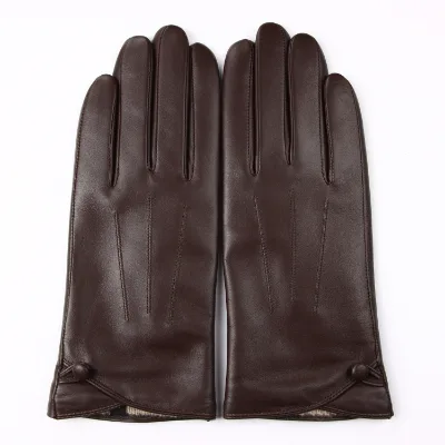 Professional High Quality Leather Full Finger Unisex Driving Gloves with Custom Logo Color for Car & Motorcycle Use All Seasons