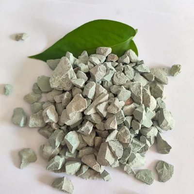 Green MANGANESE ZEOLITE for Water Treatment Natural Zeolite Stone Lron, Manganese Removal Media