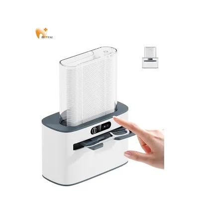 Smart Sensing Dental Floss Dispenser Plastic Housing Rechargeable Battery Touchless Operation Ultra-Long Battery Life 100Pcs