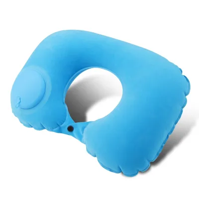 Travel TPU Push Type Automatic Inflatable Square Pillow Outdoor Camping Portable Pillow