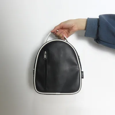 OEM/ODM Mini Girls Backpack Bag Fancy PU Shoulder Strap Zipper Closure