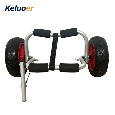 Kayak Trolley Aluminium Frame Boat Folding Beach Trolley sup Trolley Surfboard Two Wheel
