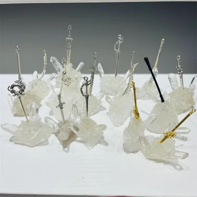 Hot Sell Clear Quart Cluster Crystal Crafts Clear Quartz Tower for Decoration