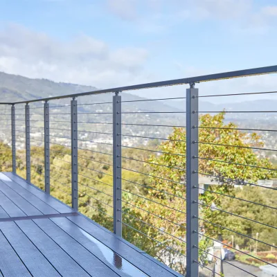 Weather Resistant Cable Railing Kit with Stainless Steel Cable for Villa Outdoor Dec