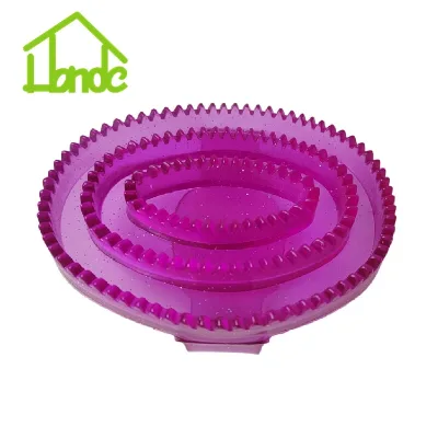 Shiny Massage Curry Horse Comb  Pvc Material Curry Combs for Horse