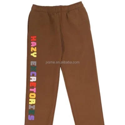Custom Embroidery High Quality Jogger Pant Vintage Thick Casual Fleece Pants for Men