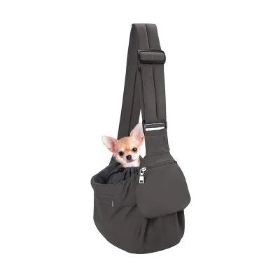 Custom Peppy Buddies Dog Bag Pet Sling Carrier Travel Safe Puppy Sling Bag with Mobile Phone Pocket